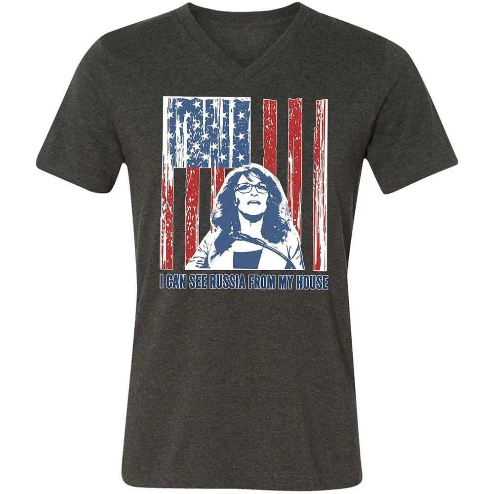 I can see Russia from my house - Dark Grey Heather - 8