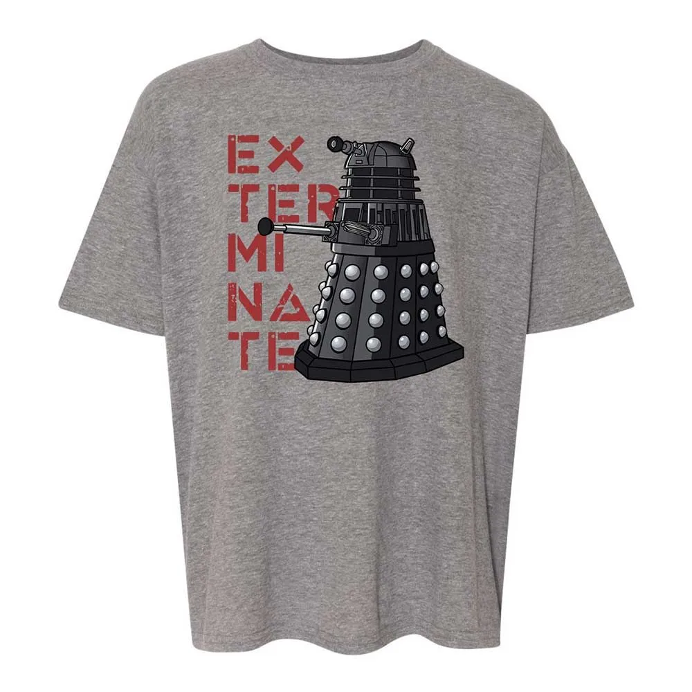 Dalek Exterminate - Graphite Heather - 18