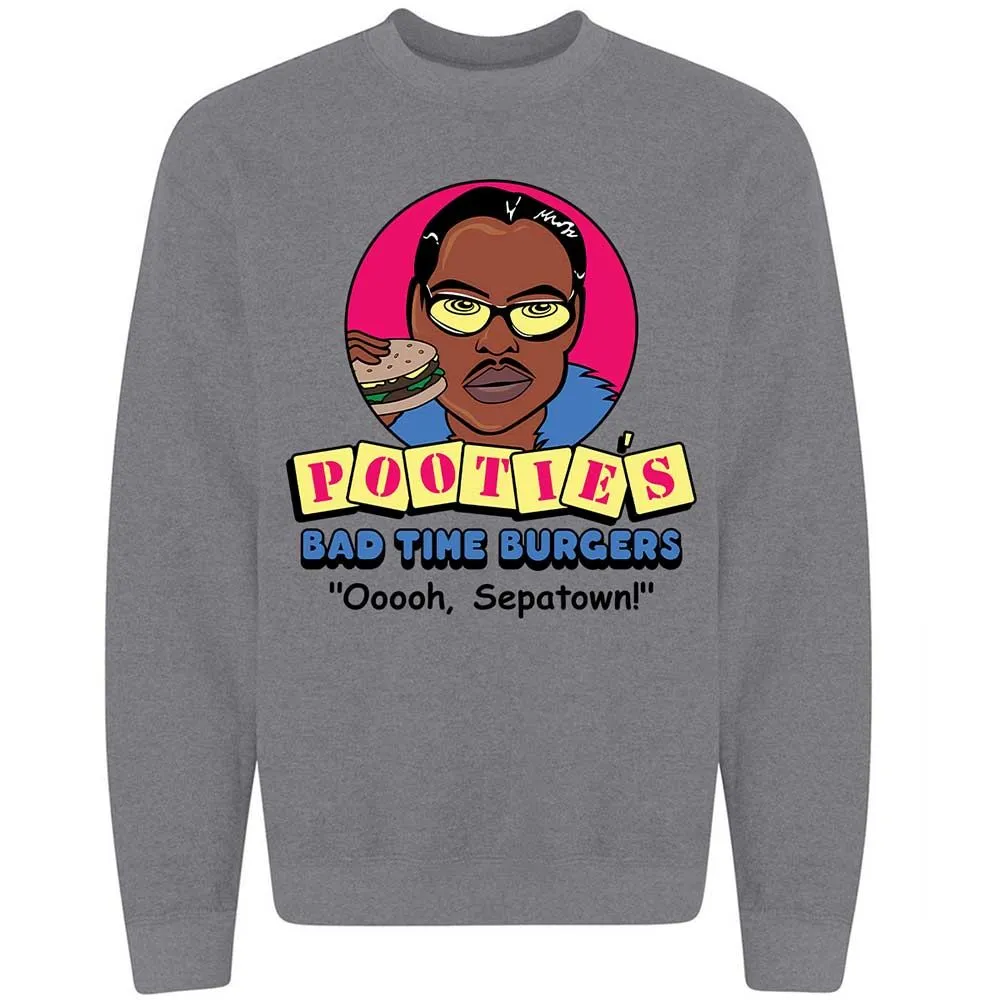 Pootie's Bad Time Burgers - Graphite Heather - 19