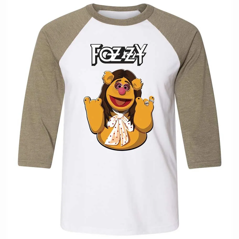 Fozzie Muppet as Rockstar - White/Heather Olive - 4