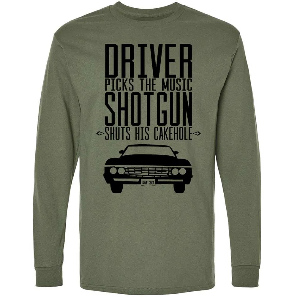 Long Sleeve T-Shirt - 7H8TGTXD - Military Green - 19