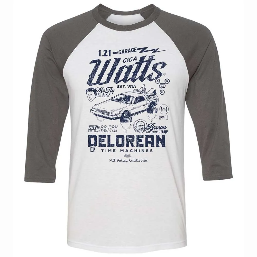 Unisex 3/4 Baseball Tee - ZZHL6CL8 - White/Asphalt - 2