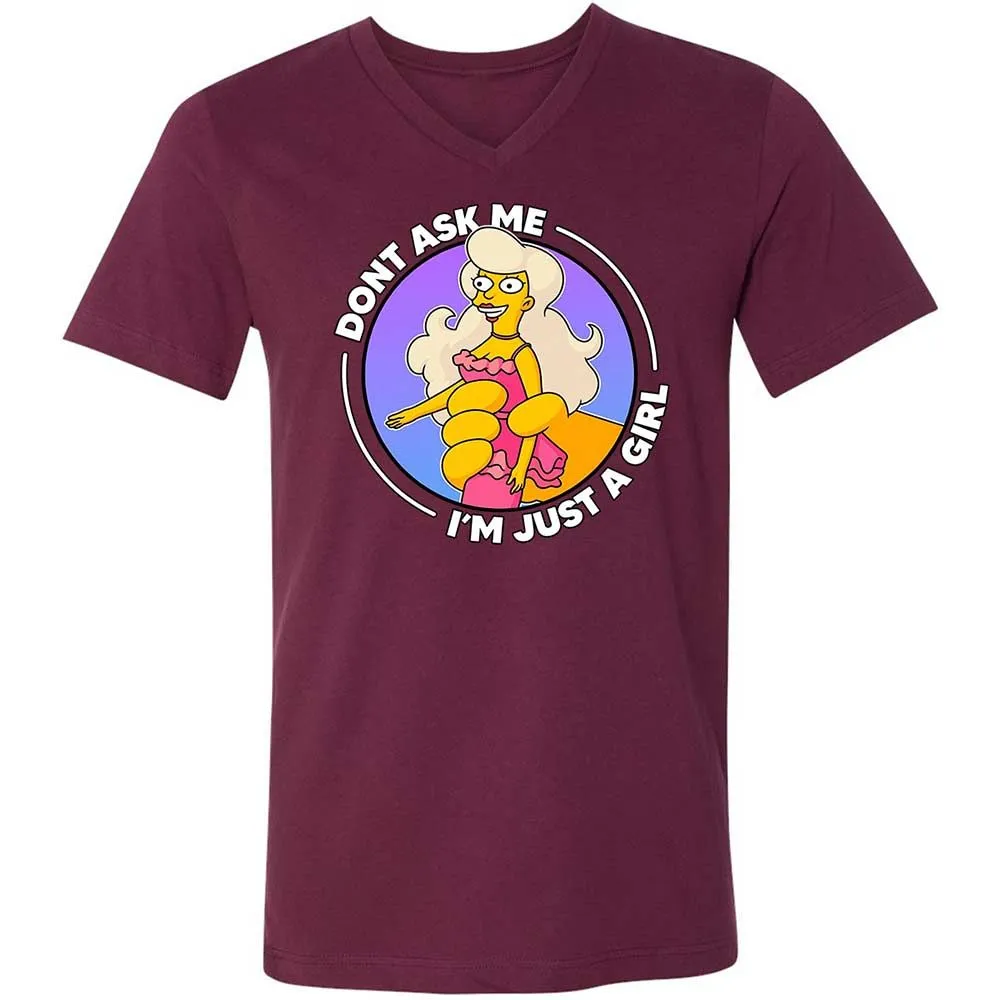 Don't Ask Me I'm Just A Girl - Maroon - 14