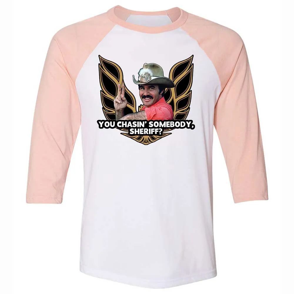 Unisex 3/4 Baseball Tee - C28HL13L - White/Heather Peach - 5