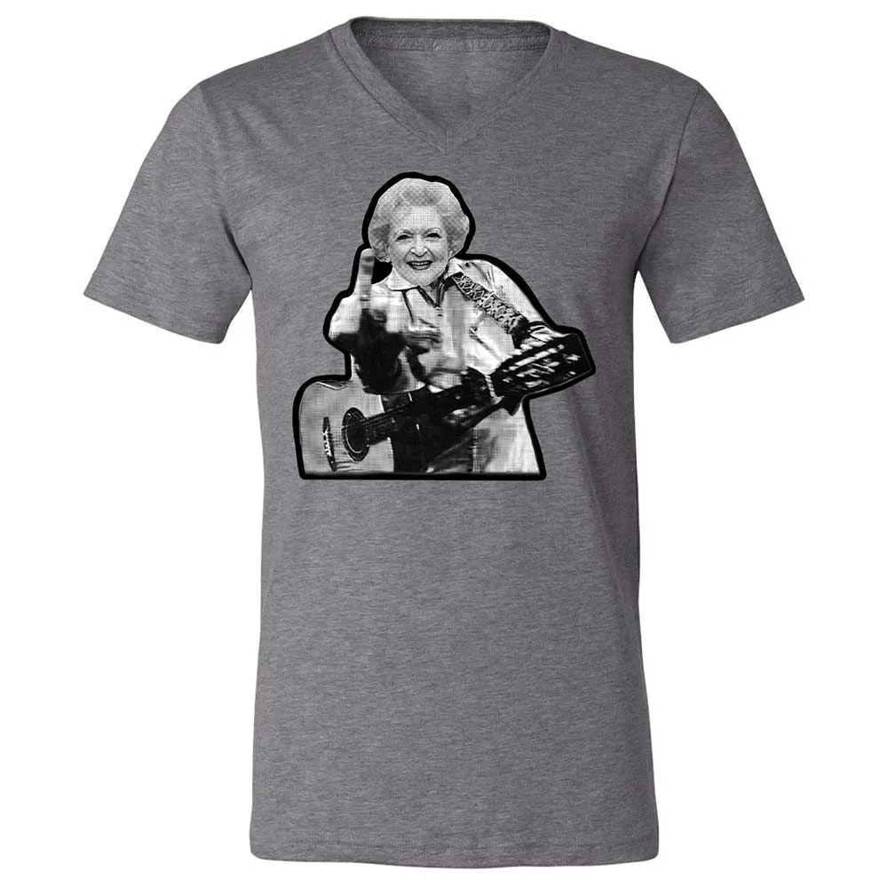 Unisex V-Neck T-Shirt - 8RN69VXF - Deep Heather - 9