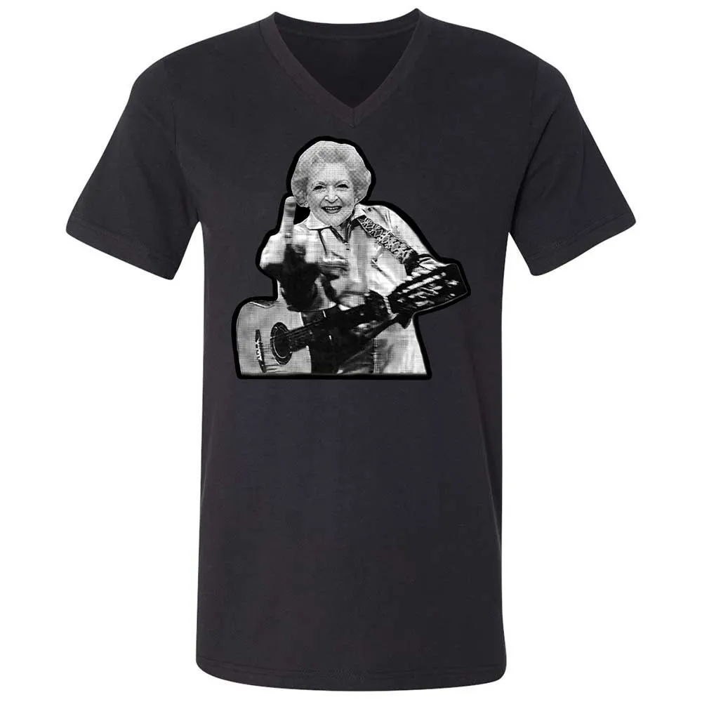 Unisex V-Neck T-Shirt - 8RN69VXF - Black - 11