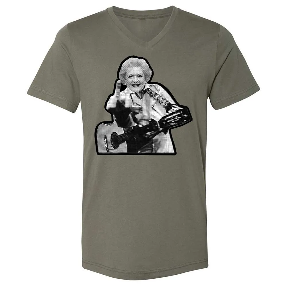 Unisex V-Neck T-Shirt - 8RN69VXF - Military Green - 15