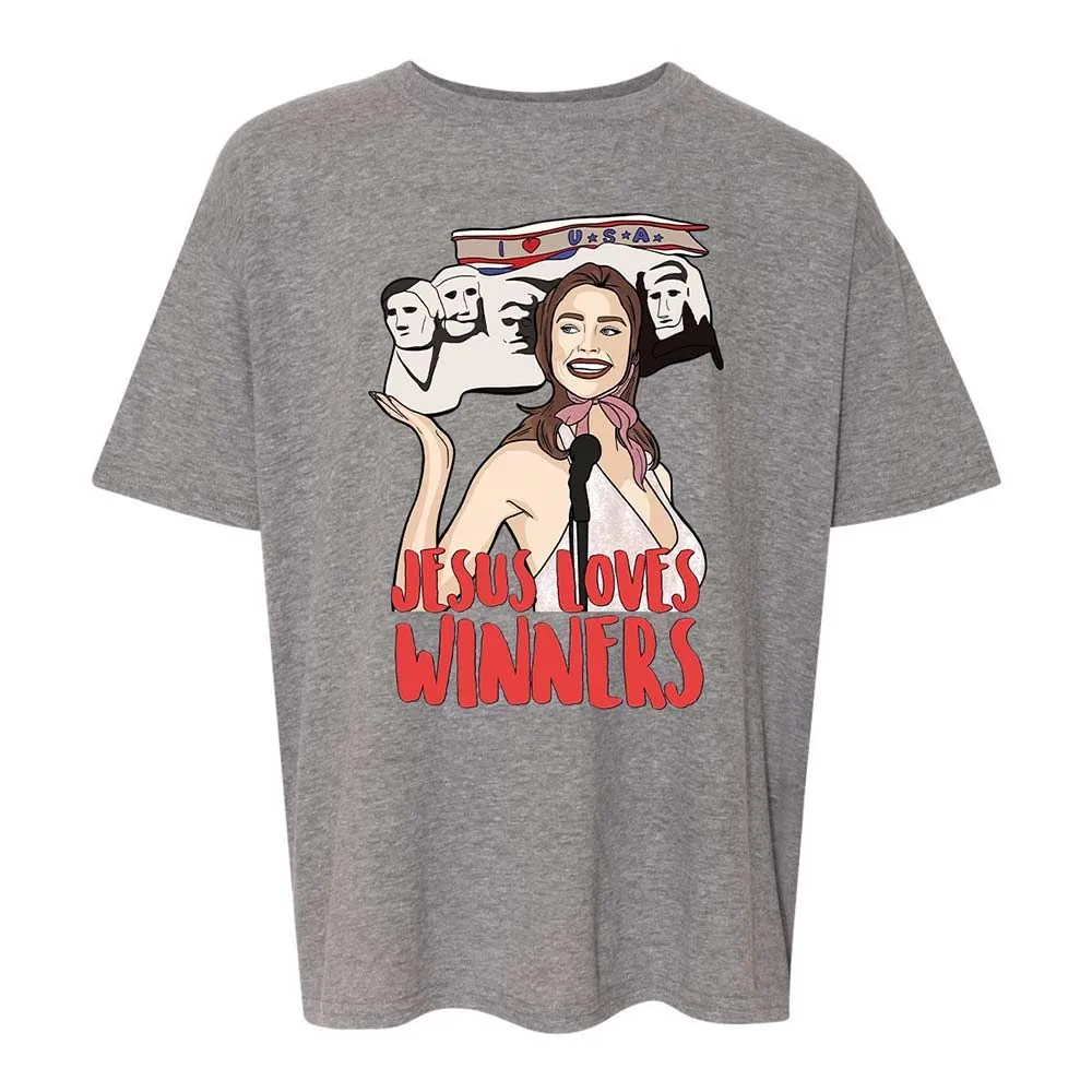 He Loves Winners - Graphite Heather - 18