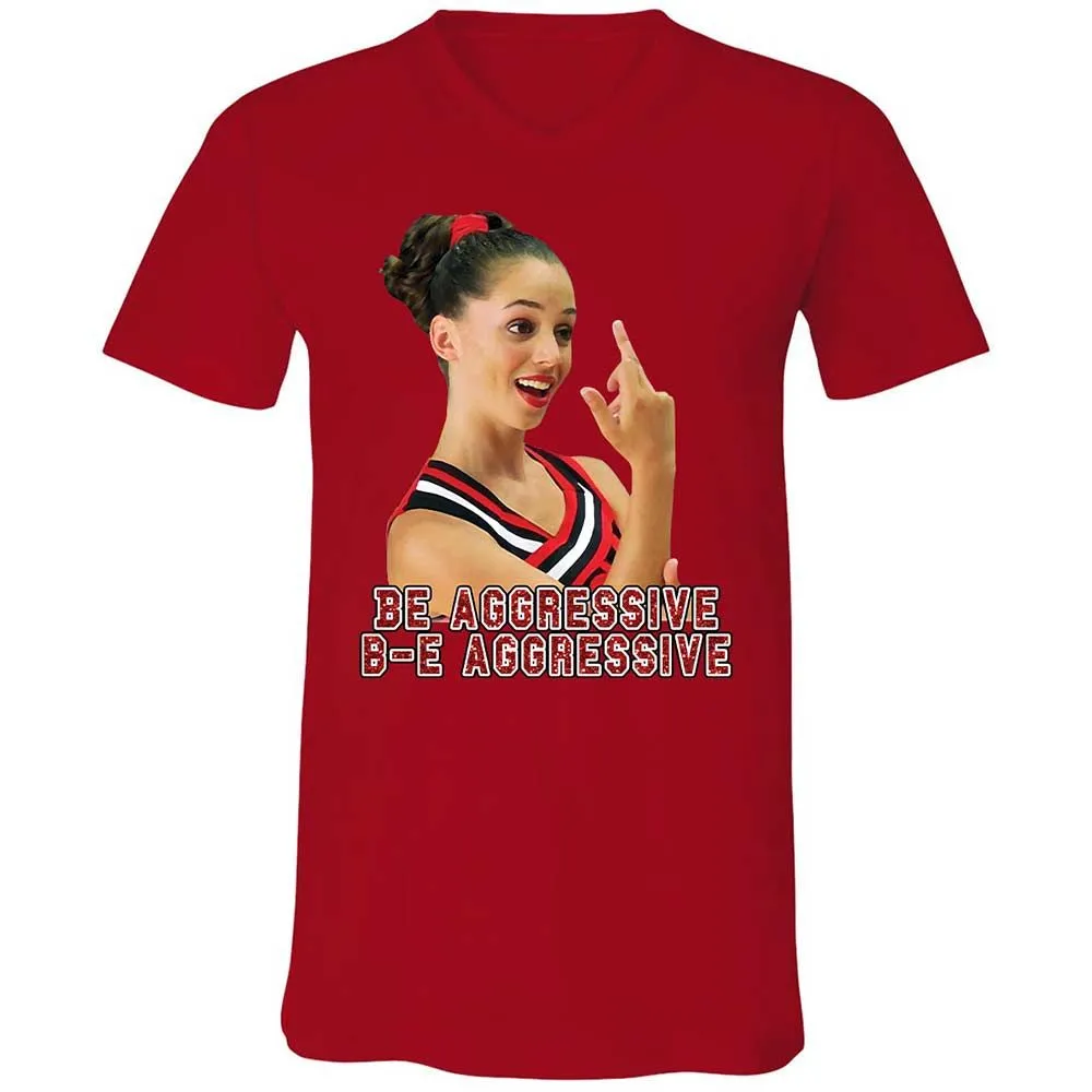 Unisex V-Neck T-Shirt - X23KM7CQ - Red - 5