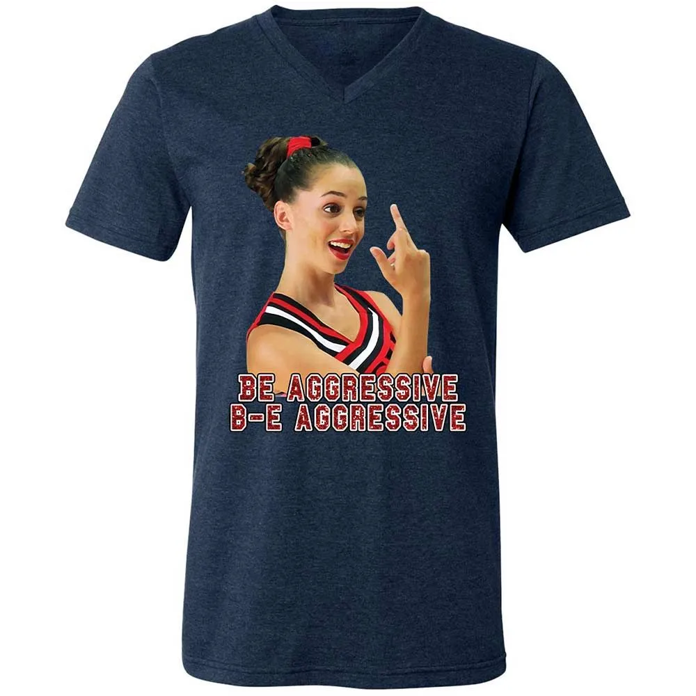 Unisex V-Neck T-Shirt - X23KM7CQ - Heather Navy - 13