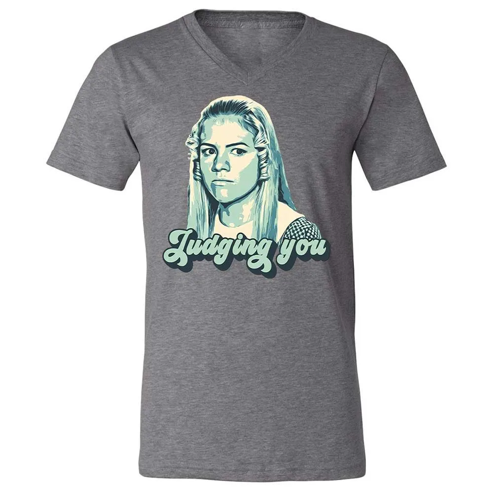 Unisex V-Neck T-Shirt - AMK3EHDQ - Deep Heather - 9