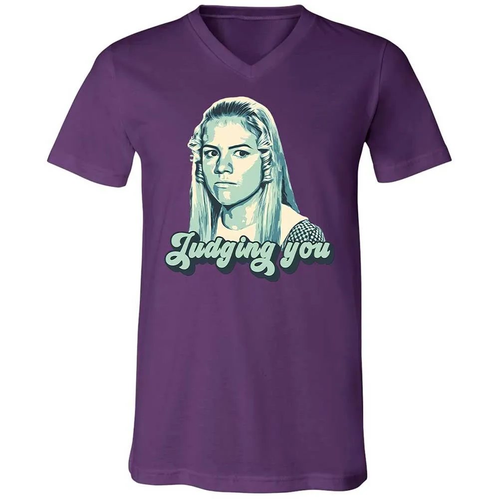 Unisex V-Neck T-Shirt - AMK3EHDQ - Team Purple - 10