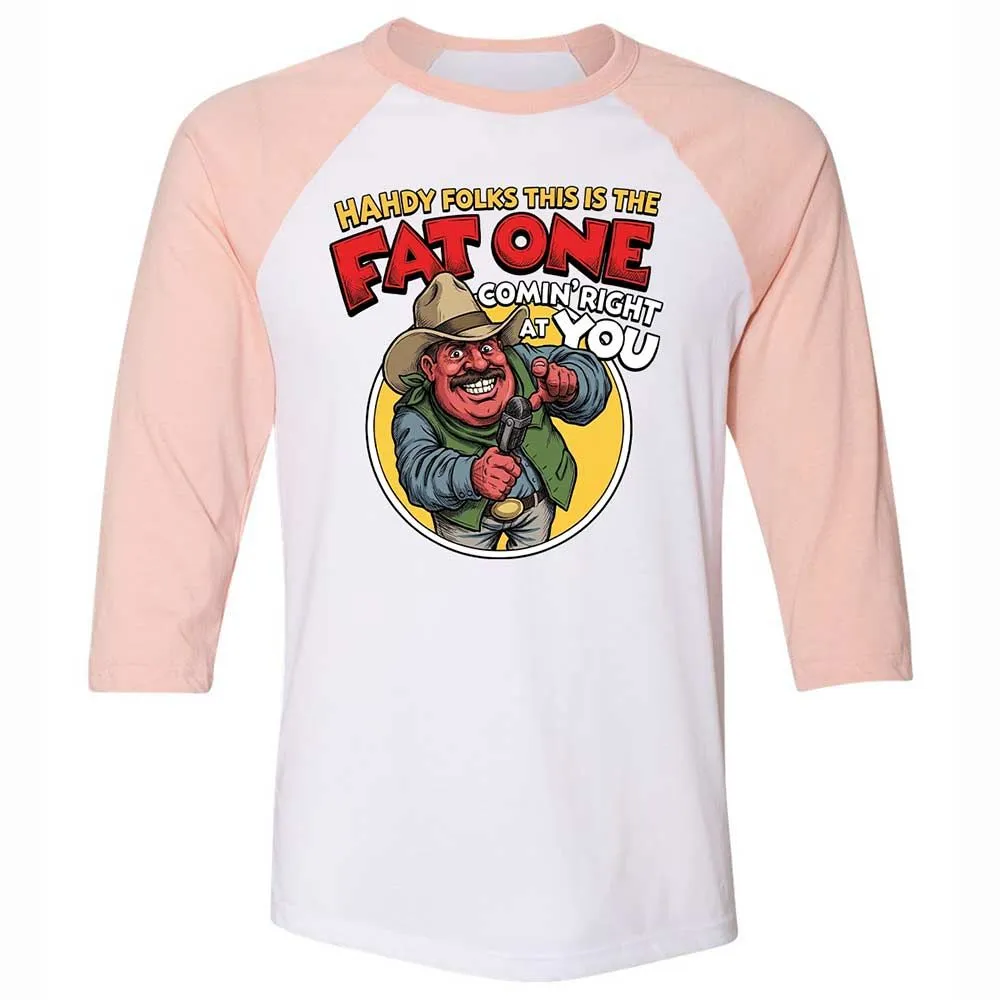 Fat One comin' right at you - White/Heather Peach - 5