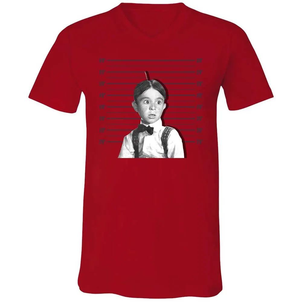 Unisex V-Neck T-Shirt - M89Y22R8 - Red - 5