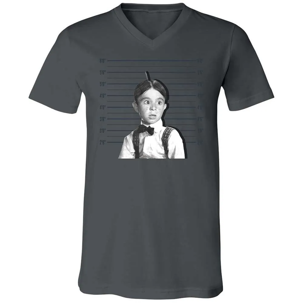Unisex V-Neck T-Shirt - M89Y22R8 - Asphalt - 16