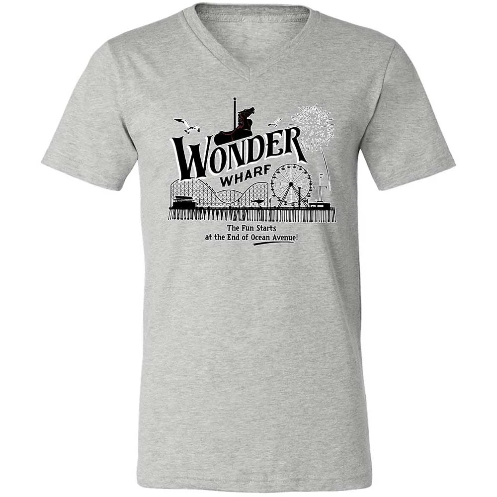 Unisex V-Neck T-Shirt - 9GY81CP5 - Athletic Heather - 2