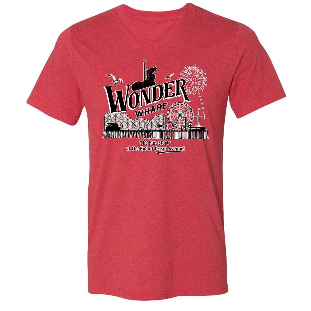Unisex V-Neck T-Shirt - 9GY81CP5 - Heather Red - 6
