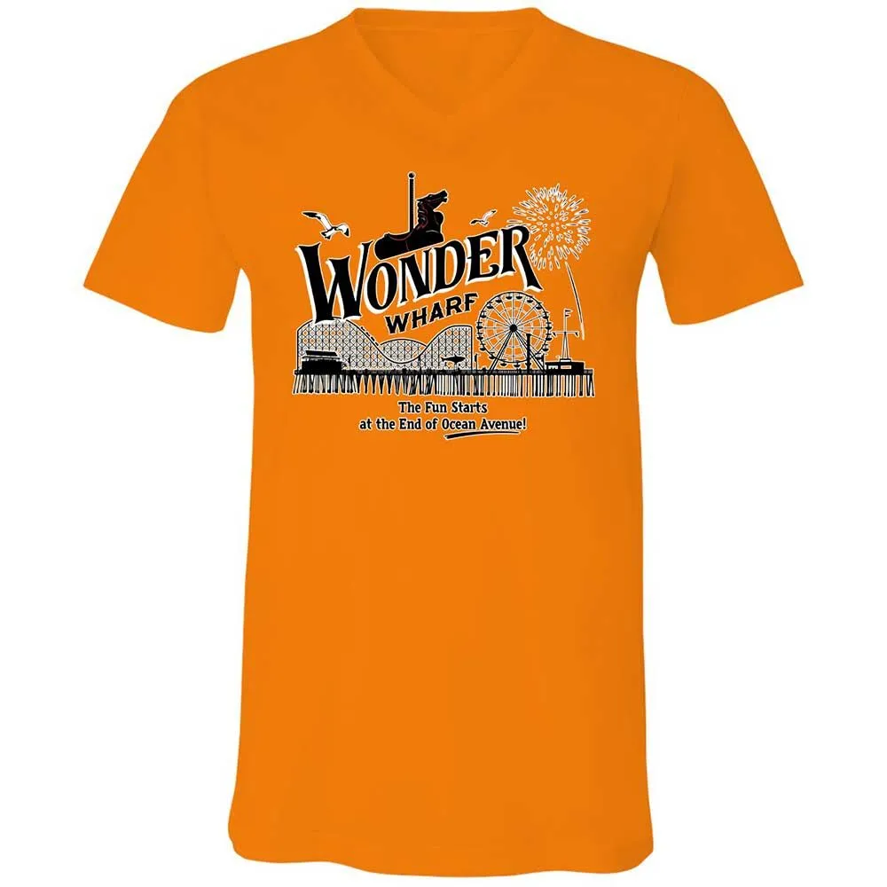 Unisex V-Neck T-Shirt - 9GY81CP5 - Orange - 7