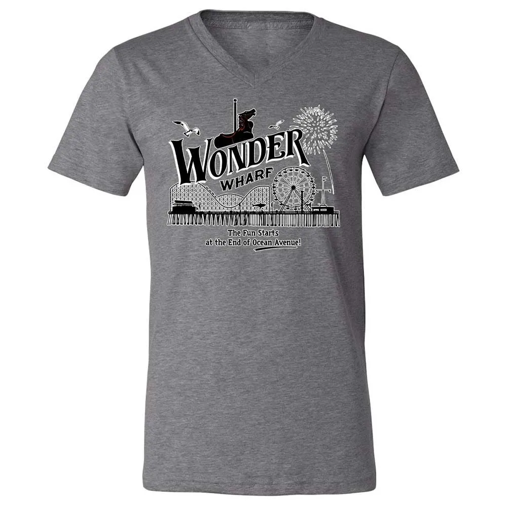 Unisex V-Neck T-Shirt - 9GY81CP5 - Deep Heather - 9