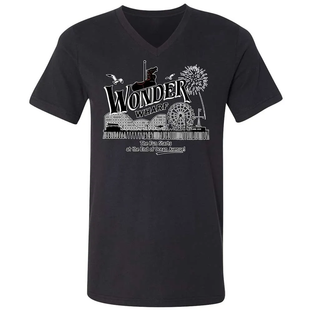 Unisex V-Neck T-Shirt - 9GY81CP5 - Black - 11