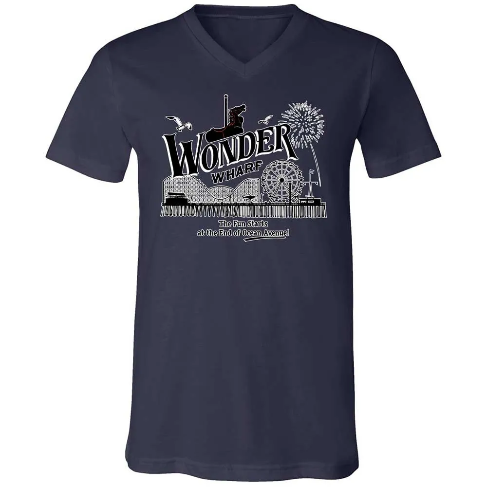 Unisex V-Neck T-Shirt - 9GY81CP5 - Navy - 12