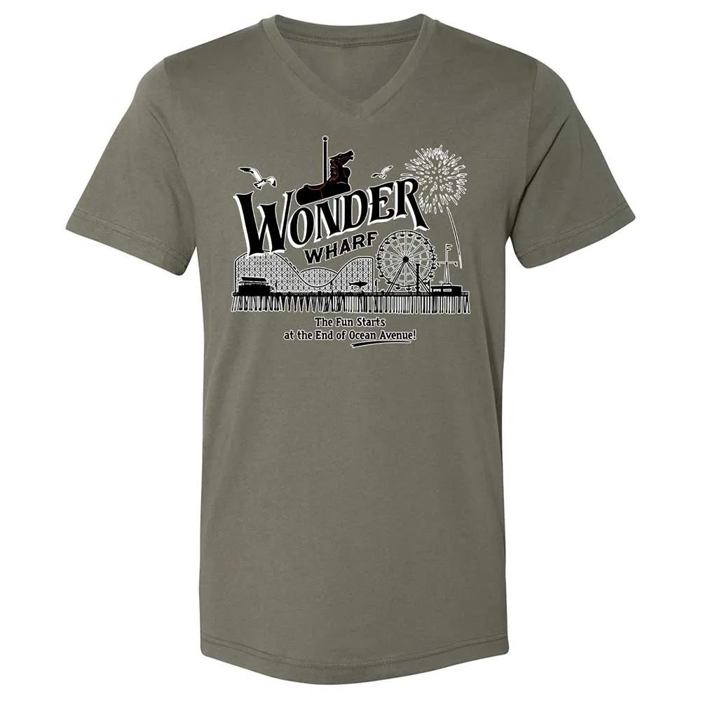 Unisex V-Neck T-Shirt - 9GY81CP5 - Military Green - 15