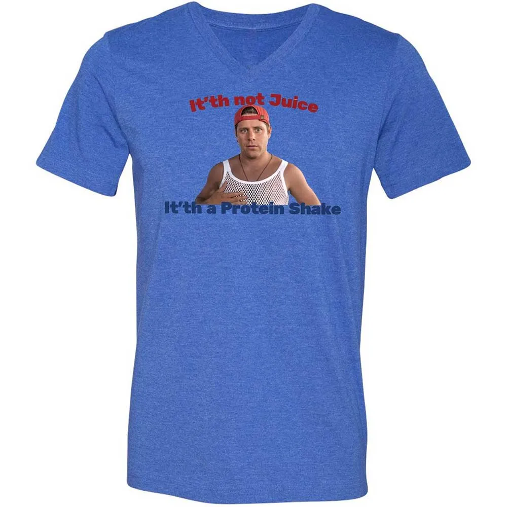 Unisex V-Neck T-Shirt - SH4TAFSV - Heather True Royal - 4
