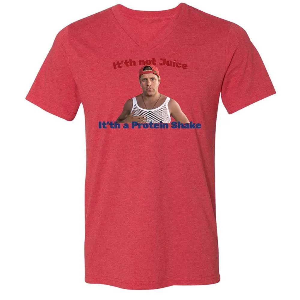 Unisex V-Neck T-Shirt - SH4TAFSV - Heather Red - 6