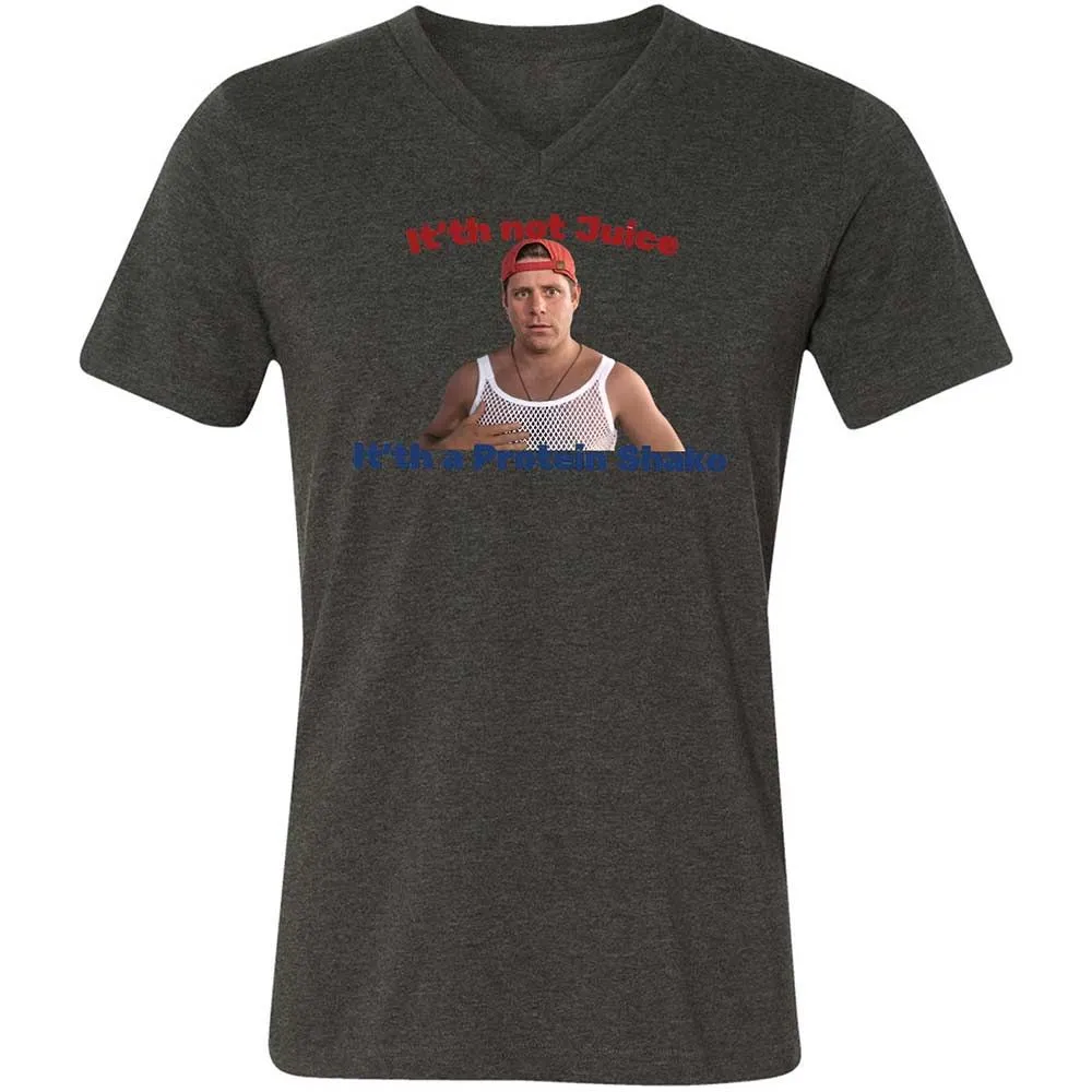 Unisex V-Neck T-Shirt - SH4TAFSV - Dark Grey Heather - 8