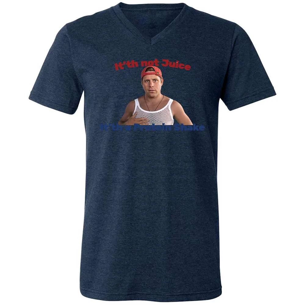 Unisex V-Neck T-Shirt - SH4TAFSV - Heather Navy - 13