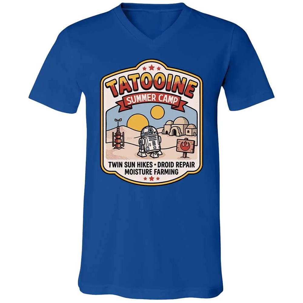 Unisex V-Neck T-Shirt - DC97NUJE - True Royal - 3