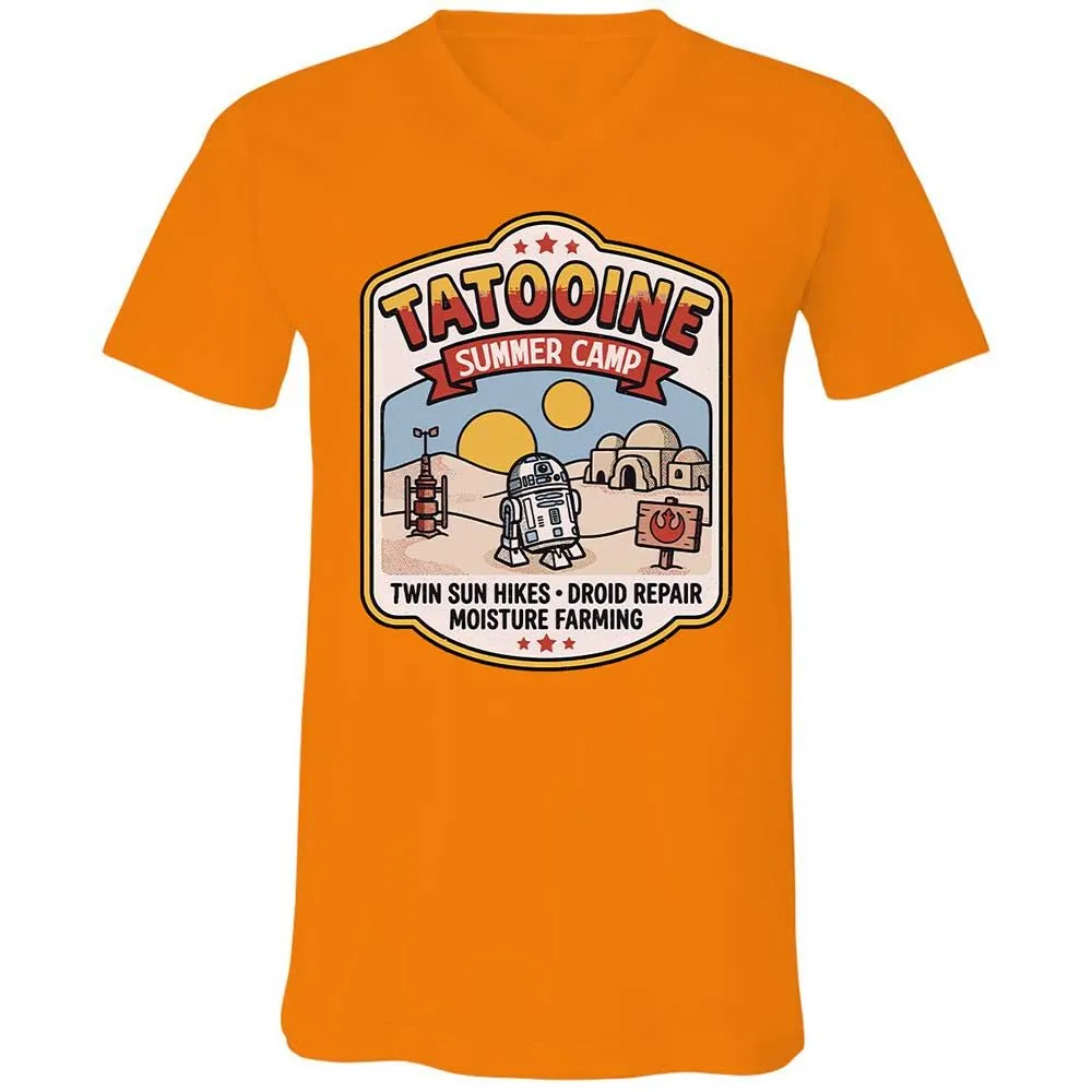 Unisex V-Neck T-Shirt - DC97NUJE - Orange - 7