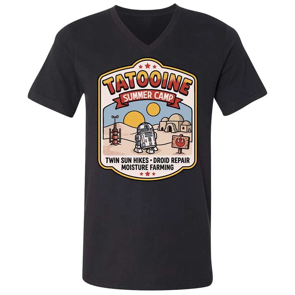 Unisex V-Neck T-Shirt - DC97NUJE - Black - 11