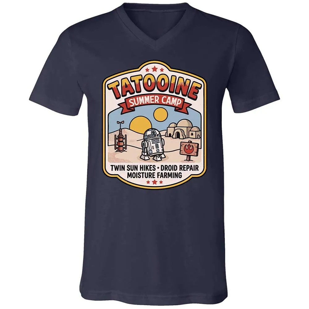 Unisex V-Neck T-Shirt - DC97NUJE - Navy - 12