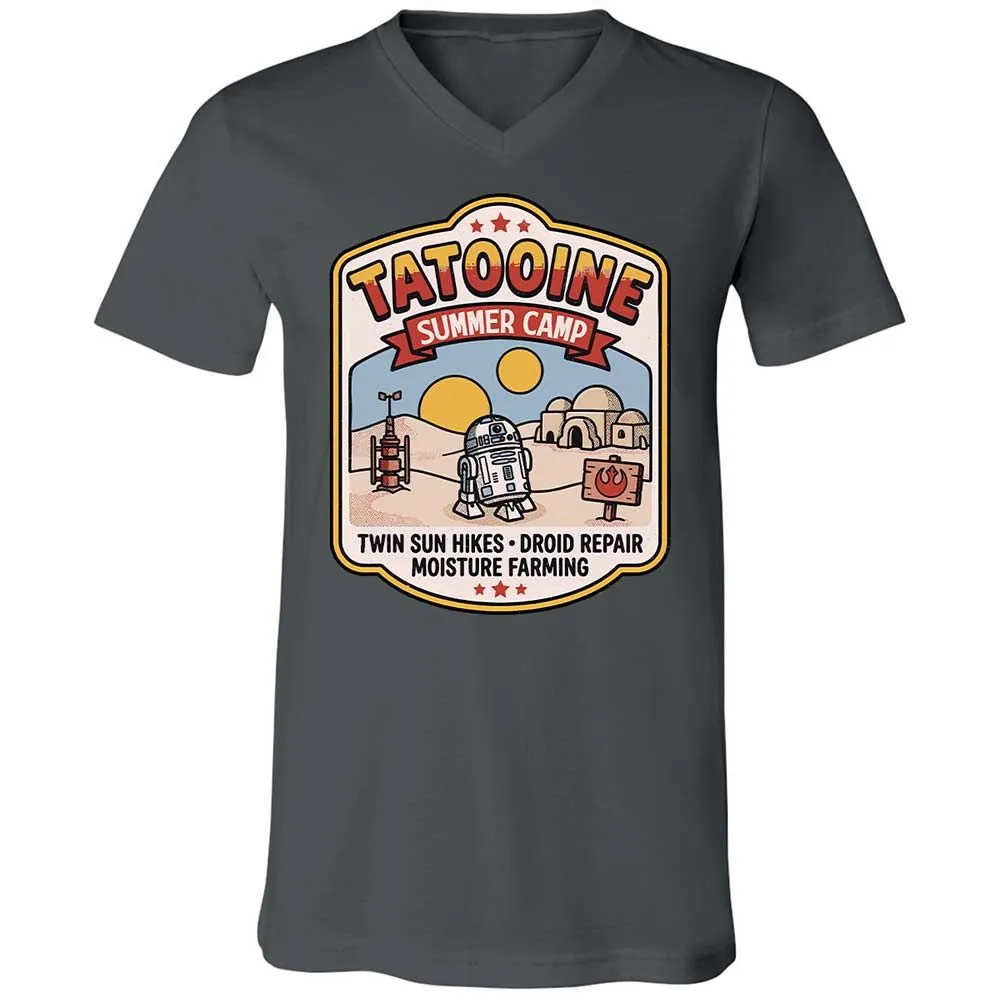 Unisex V-Neck T-Shirt - DC97NUJE - Asphalt - 16