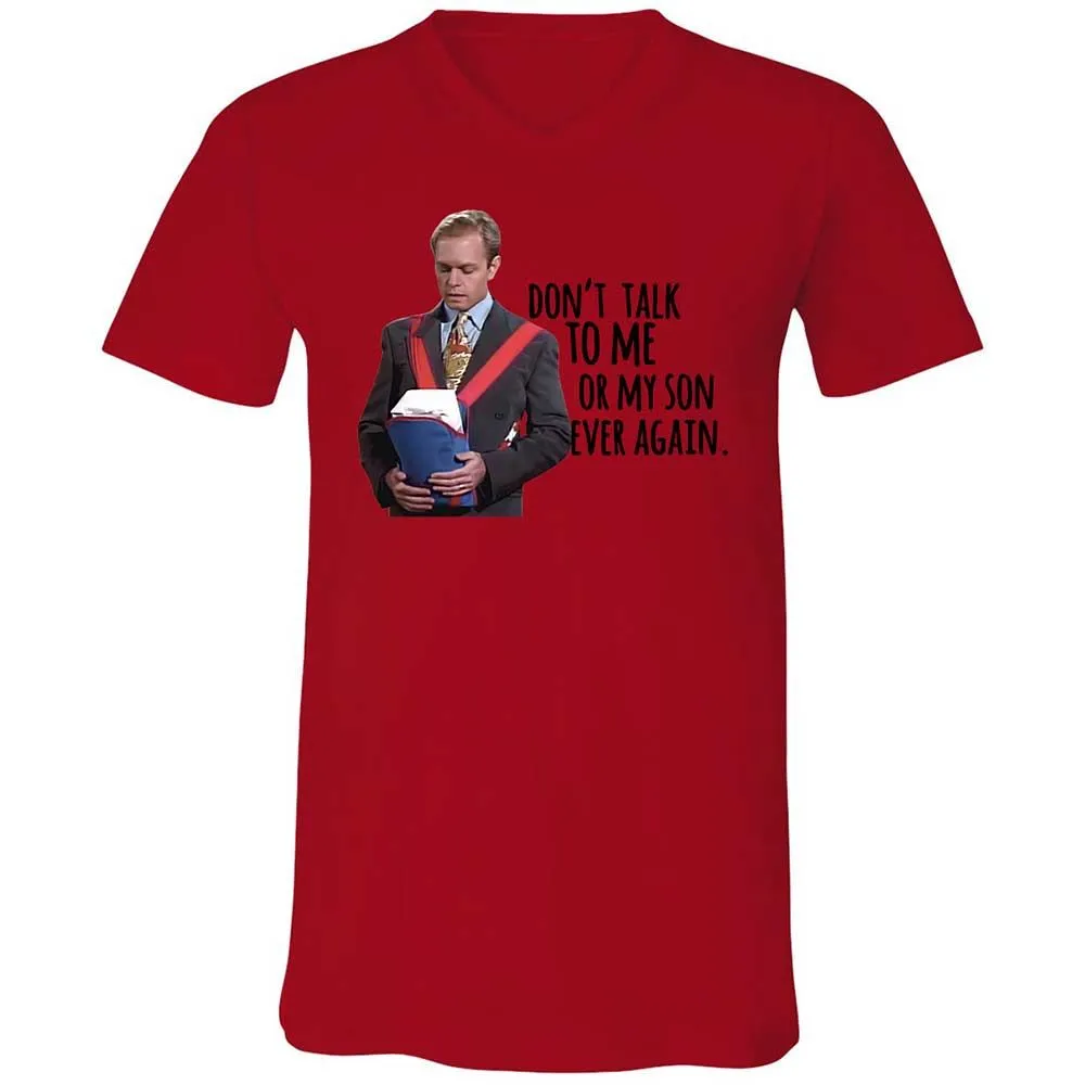 Unisex V-Neck T-Shirt - DSAX56PH - Red - 5