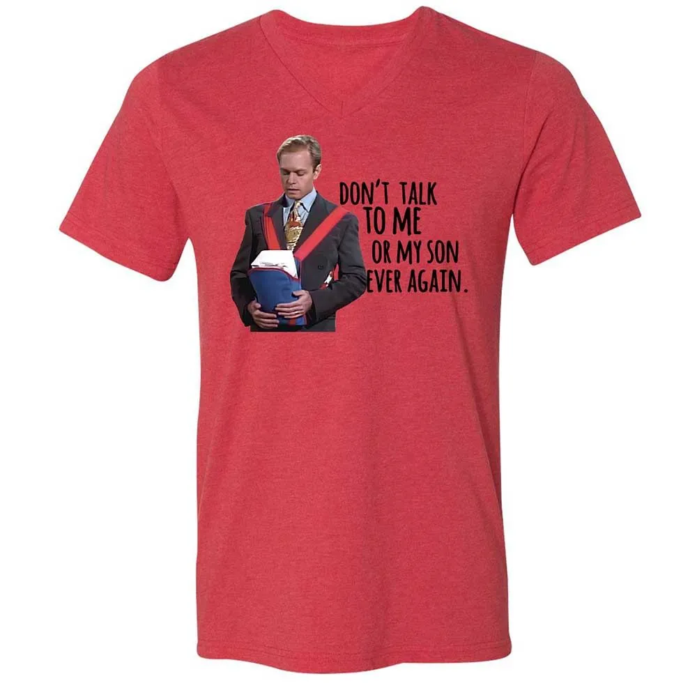 Unisex V-Neck T-Shirt - DSAX56PH - Heather Red - 6