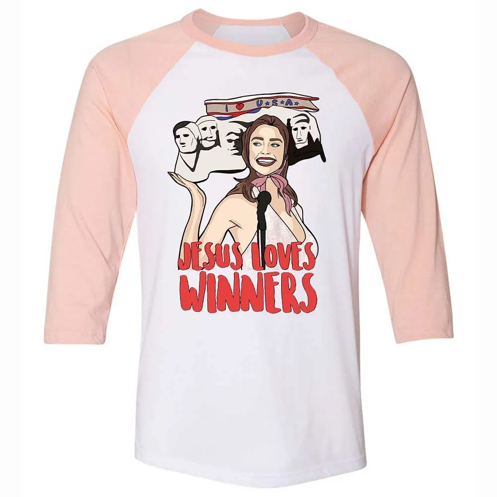 He Loves Winners - White/Heather Peach - 5