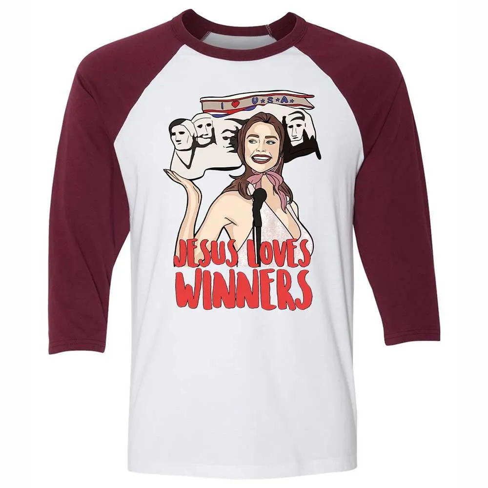 He Loves Winners - White/Maroon - 7