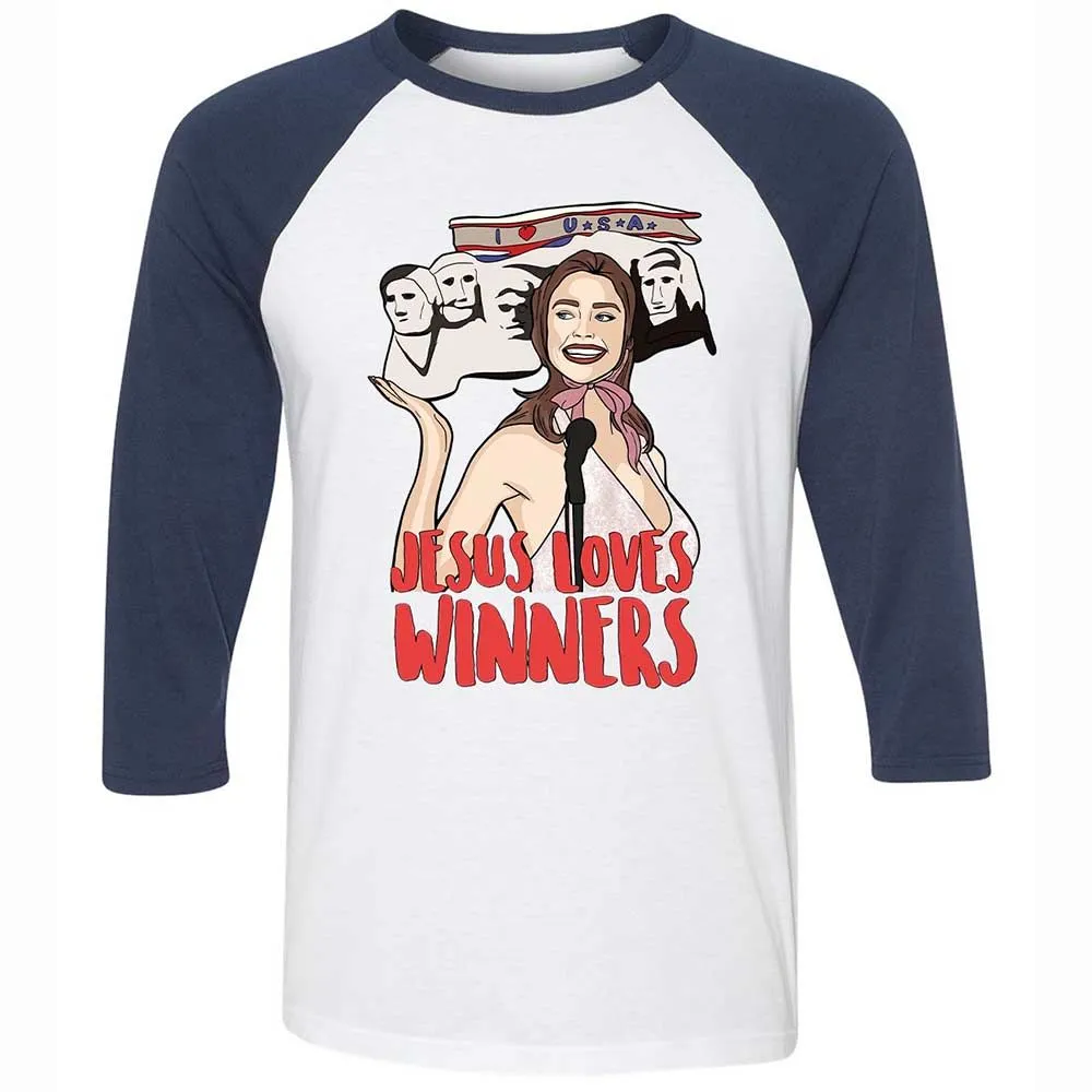 He Loves Winners - White/Navy - 8