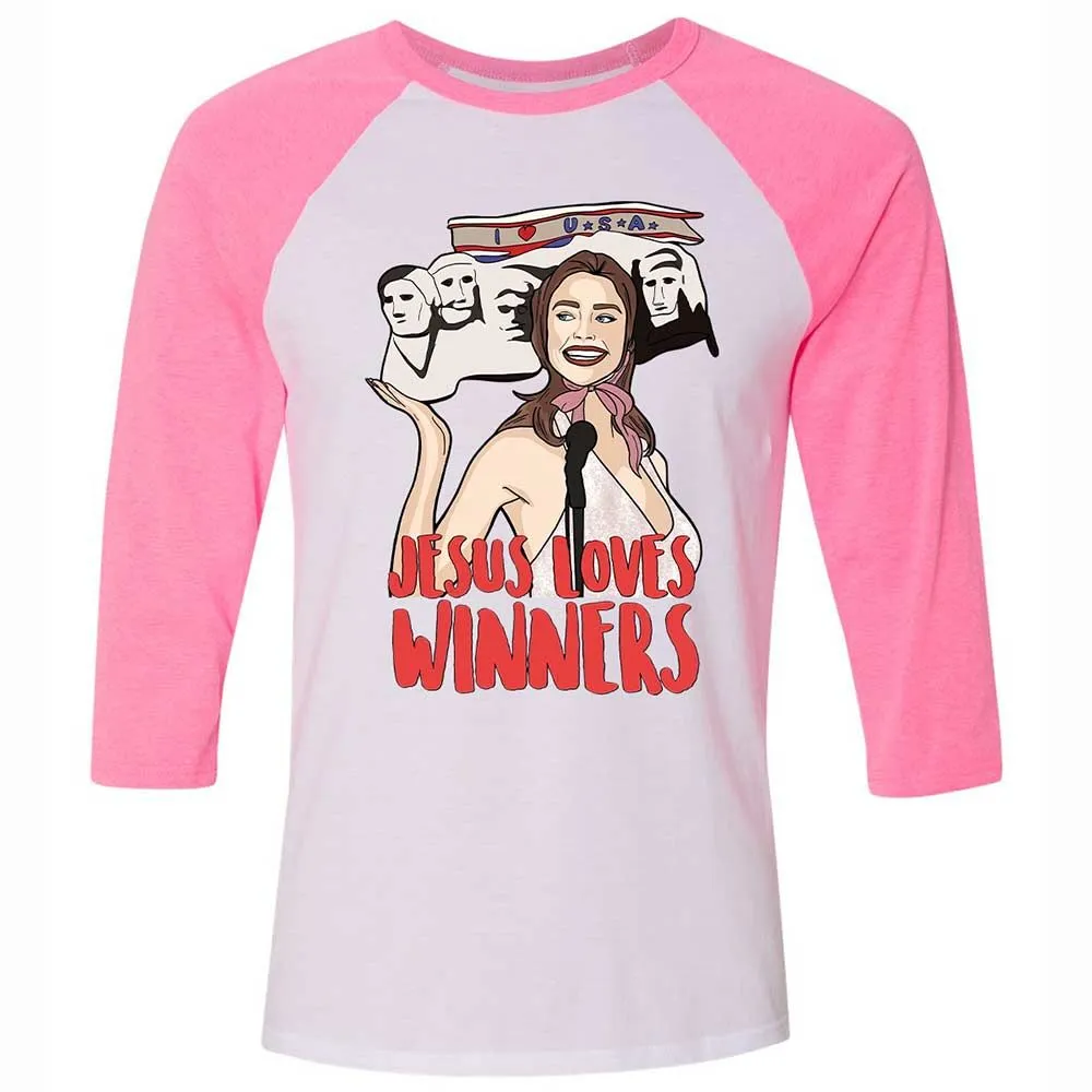 He Loves Winners - White/Neon Pink - 12
