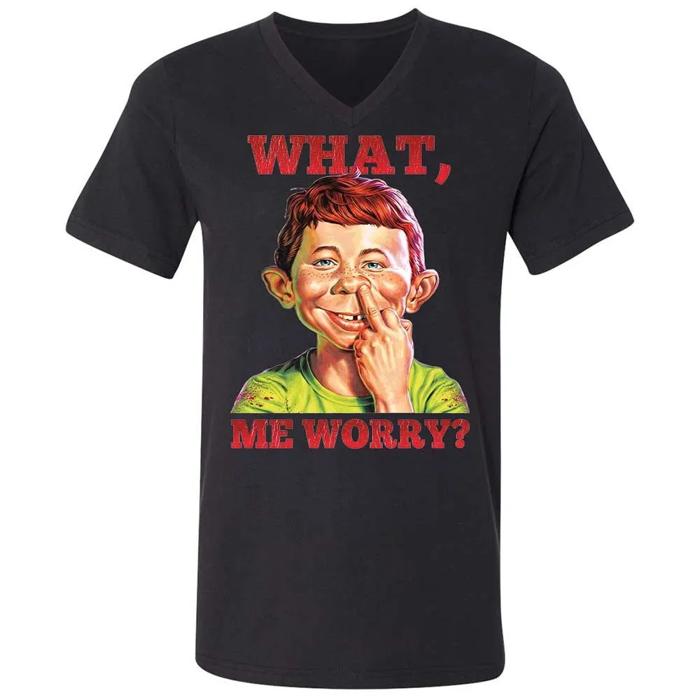 Unisex V-Neck T-Shirt - TX5KPFR3 - Black - 11