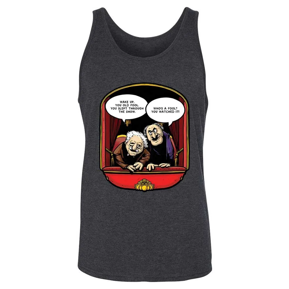 Statler and Waldorf (Wake Up) - Dark Grey Heather - 10