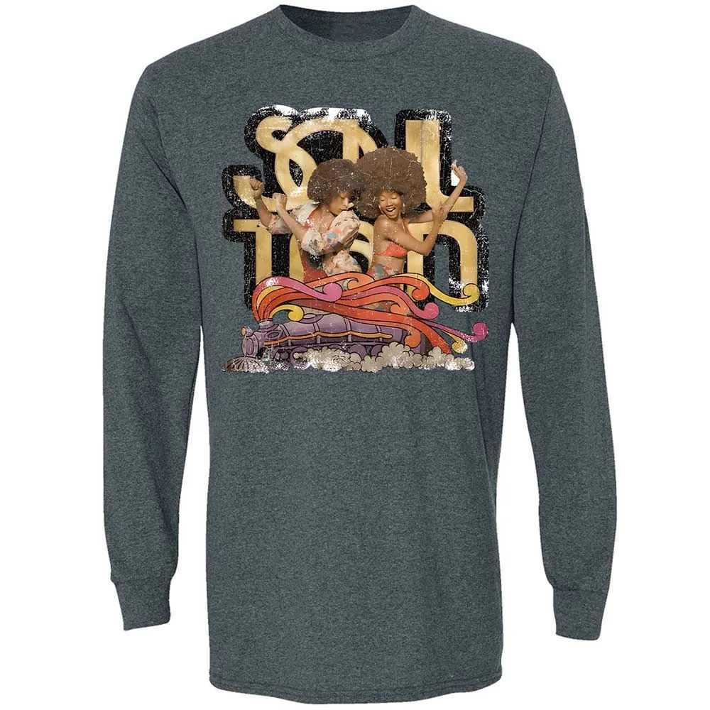 Retro Soul Train Dance Vibes - Dark Heather - 15