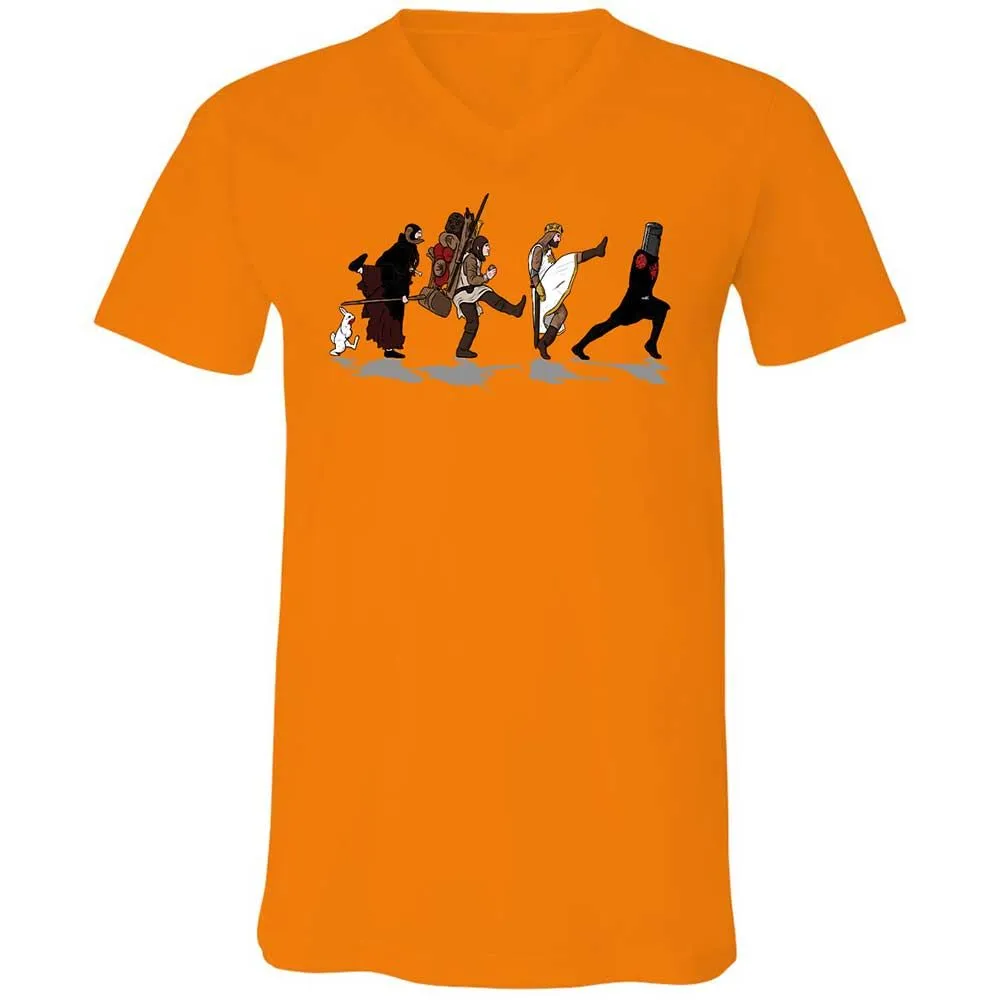 Unisex V-Neck T-Shirt - ER734AUC - Orange - 7