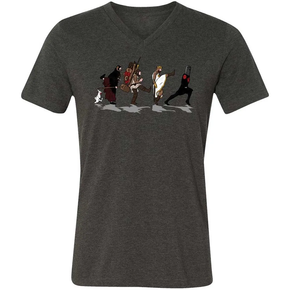 Unisex V-Neck T-Shirt - ER734AUC - Dark Grey Heather - 8