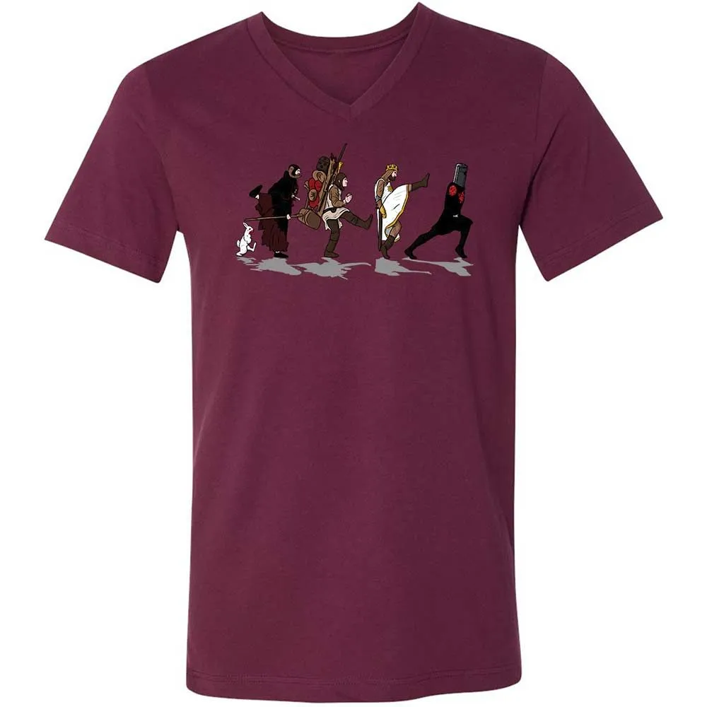Unisex V-Neck T-Shirt - ER734AUC - Maroon - 14