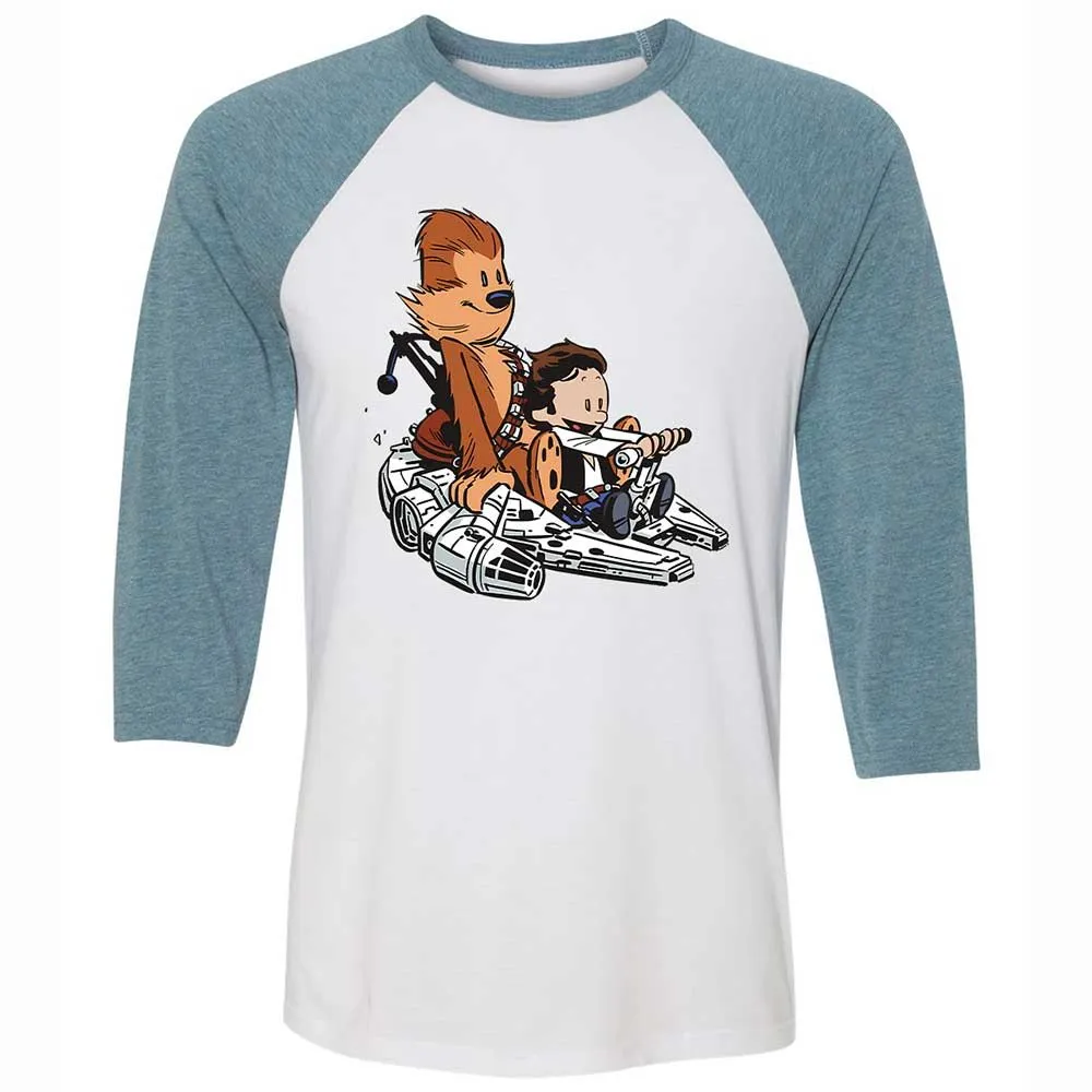 Han and Chewie - White/Denim - 3
