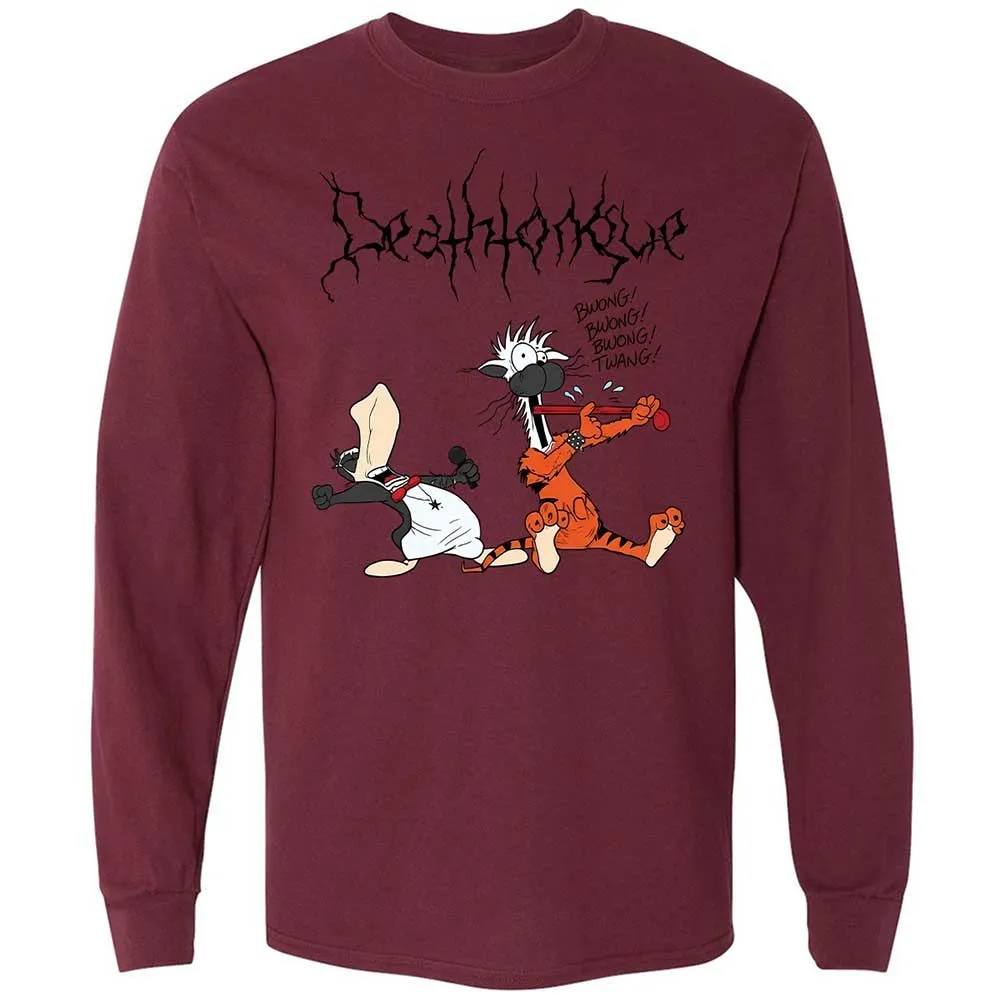 Long Sleeve T-Shirt - T8KKJ5UF - Maroon - 16