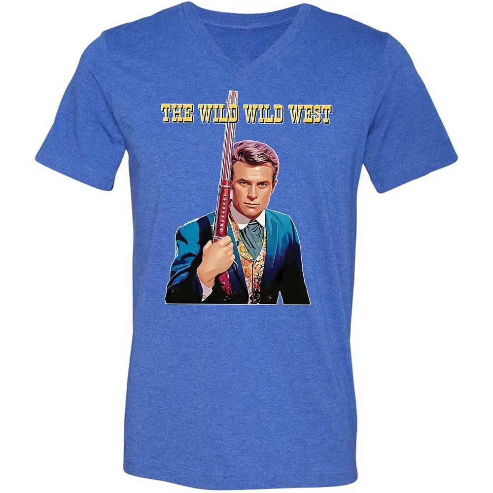 Unisex V-Neck T-Shirt - SCX542QR - Heather True Royal - 4